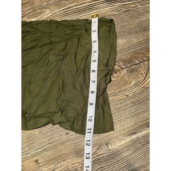 Melrose And Market Olive Moss Pull-On Trousers Pants Drawstring Waist Pockets. N - Picture 11 of 11